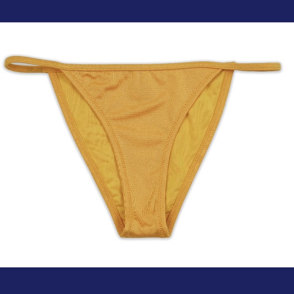 CLOSING SALE! Metallic yellow 2 piece bikini - Picture 3 of 6